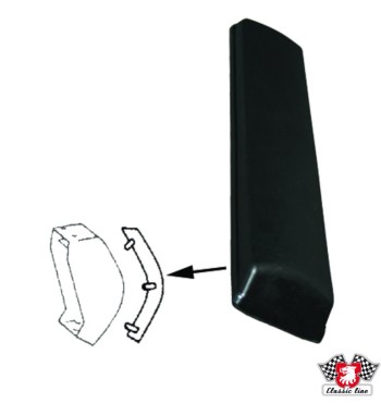Buffer for bumper horn, rubber, rear, 1 pcs. left/right