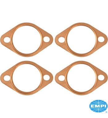 Gasket set for exhaust flange, inner diameter 1 5/8", 4 pieces. Made of copper