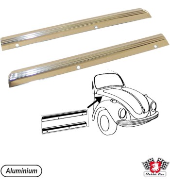 Moulding set (2 pcs.), front panel, aluminium, left/right
