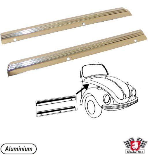 Moulding set (2 pcs.), front panel, aluminium, left/right Moulding set (2 pcs.), front panel, aluminium, left/right