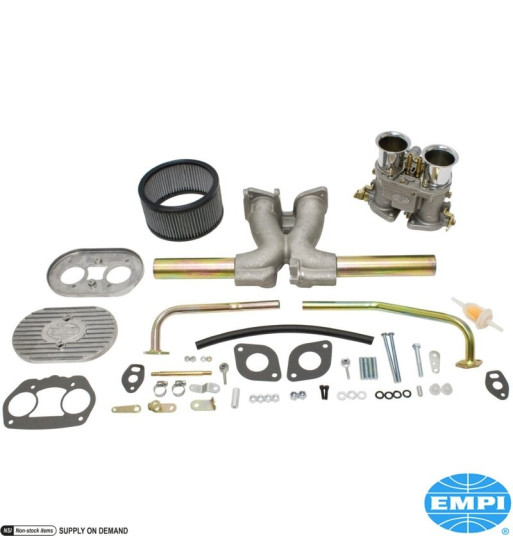 Zestaw pojedynczego gaźnika, Empi D 40 mm, z kolektorem i filtrem powietrza 8115105718 Zestaw pojedynczego gaźnika, Empi D 40 mm, z kolektorem i filtrem powietrza 8115105718