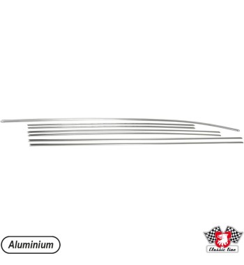 Body moulding kit, 7 pieces, aluminium, Brazil