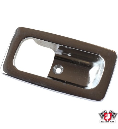 Escutcheon for door handle, chrome, left/right