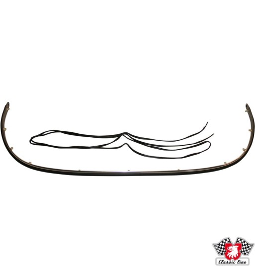 Moulding for bumper, 34 mm wide and with insert and base gasket, rear Moulding for bumper, 34 mm wide and with insert and base gasket, rear