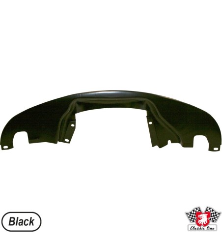 Engine tin, rear, without air hose holes and with pre heater holes, black