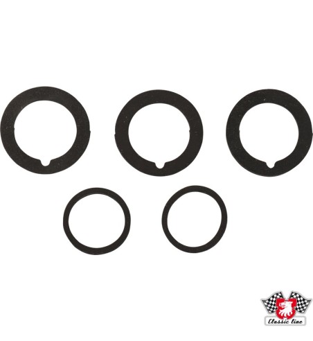 Rubber gasket set for lock cylinder and door handle
