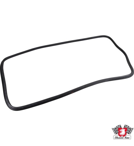 Seal for rear window without groove for moulding