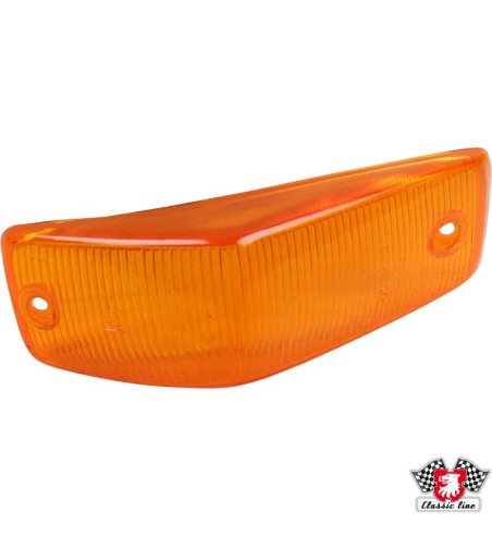 Lens for indicator light, orange, front, left