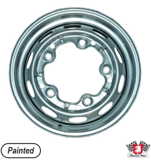 Steel rim, painted, 4.5x15", 5 holes, ET25 Steel rim, painted, 4.5x15", 5 holes, ET25