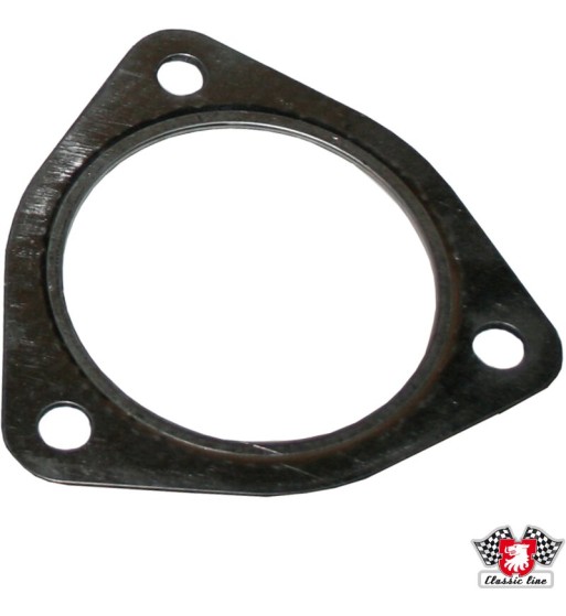 Gasket between heat exchanger and exhaust rear