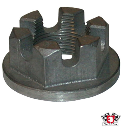 Nakrętka koronowa bębna hamulcowego, tył, M24x1,5
Nakrętka koronowa bębna hamulcowego, tył, M24x1,5