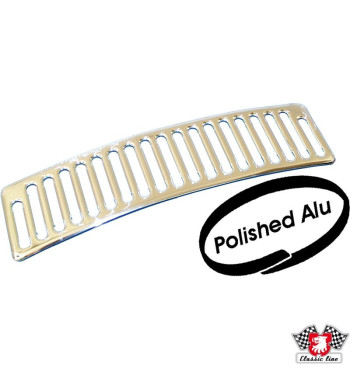 Kratka wentylacyjna, polerowane aluminium, przednia
