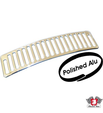 Ventilation grille, polished aluminium, front