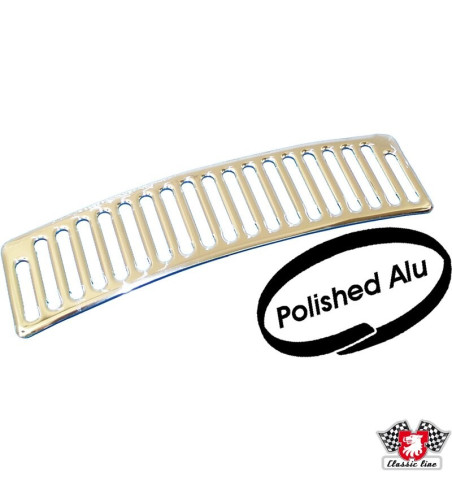 Ventilation grille, polished aluminium, front