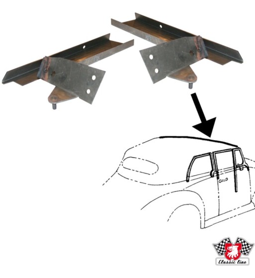 Repair kit for cabrio top frame, front Repair kit for cabrio top frame, front