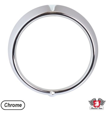 Headlight rim, 1 hole, OEM chrome, HD
