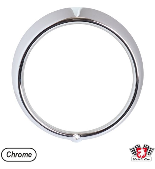Headlight rim, 1 hole, OEM chrome, HD Headlight rim, 1 hole, OEM chrome, HD