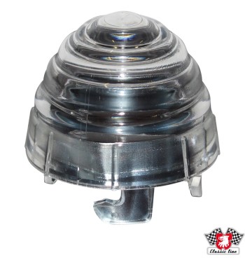 Lens for indicator, front, round, clear, left/right, without E-mark