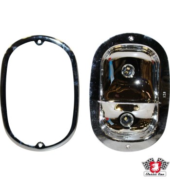 Tail light housing without bulb, left/right