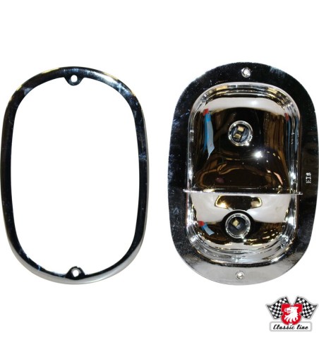Tail light housing without bulb, left/right