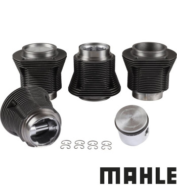 Zestaw tłoka i cylindra, średnica 77,0 mm, skok 69,0 mm, górny 90 mm, dolny 90 mm, MAHLE
