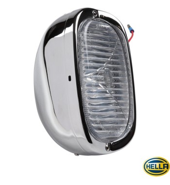 Lampa przeciwmgielna z przezroczystym szkłem, przód, Hella