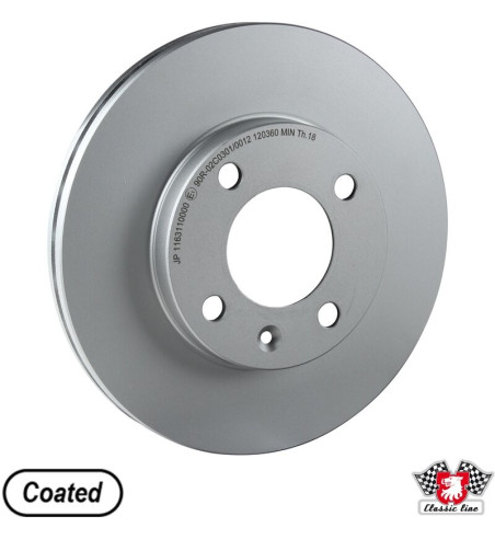 Brake disc, front, ventilated, 239x20 mm, coated
