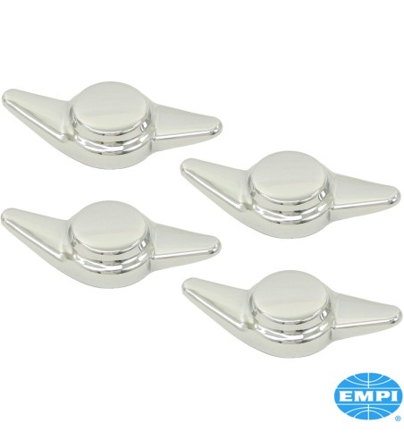 Wheel Knock-off set, chrome, 2 spoke and comes with wheel insert