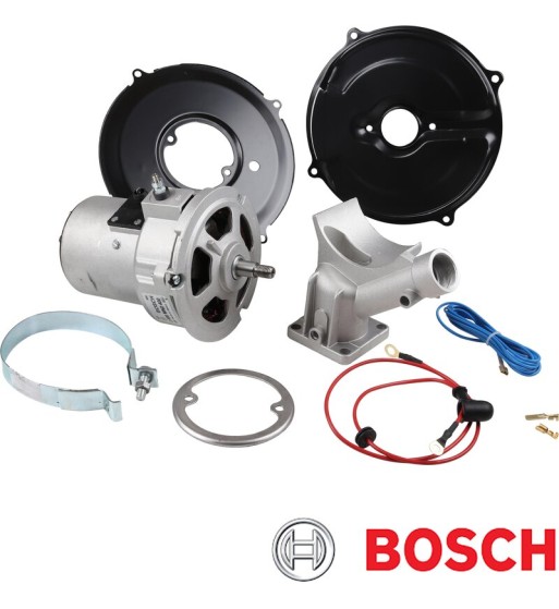 Zestaw alternatora 55 Amp, srebrny, nowy, Bosch Zestaw alternatora 55 Amp, srebrny, nowy, Bosch