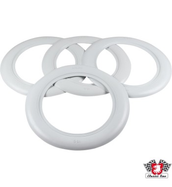 White wall ring, wide, 4 pcs., 15"