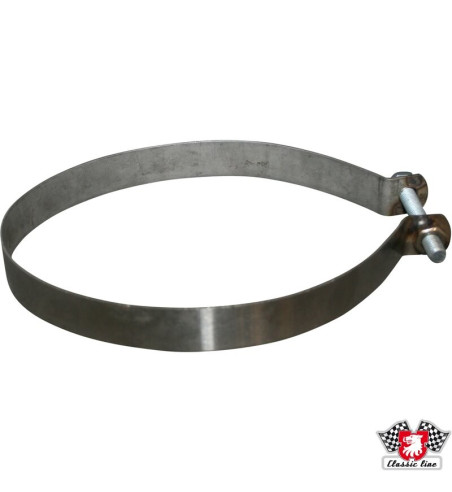 Metalowa opaska wydechu, 641 mm, stal nierdzewna
