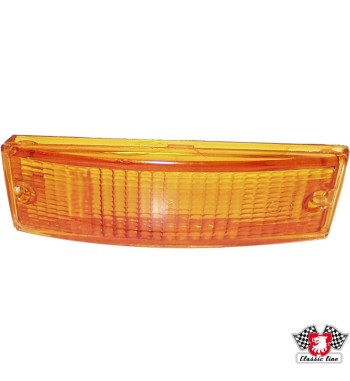Lens for indicator, front, orange, left/right, with E-mark