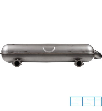 Exhaust rear, Sport, with one Ø70 mm tail pipe. Made of stainless steel. With TüV/EEC approval