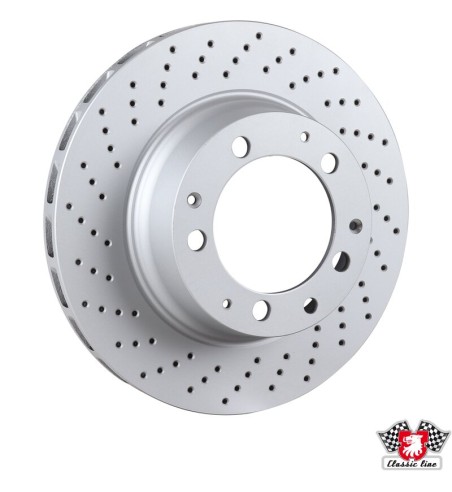 Brake disc, rear, left, 309x28 mm, coated