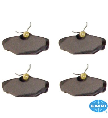 Brake pad set, rear. For forged brake caliper brackets