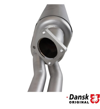 Exhaust rear, with two Ø44.5 mm tail pipes. Made of strainless steel