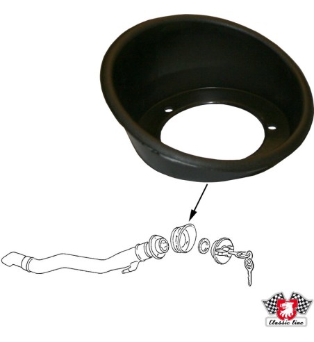 Housing for fuel filler neck