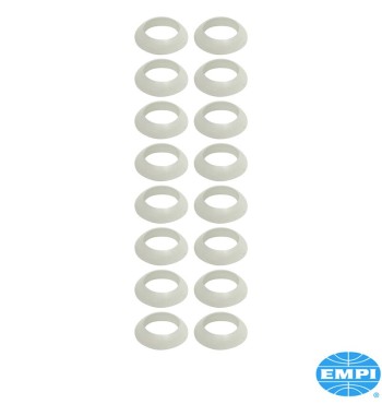 Silicone seal set for push rod tube, 19.8 mm set, 16 pieces