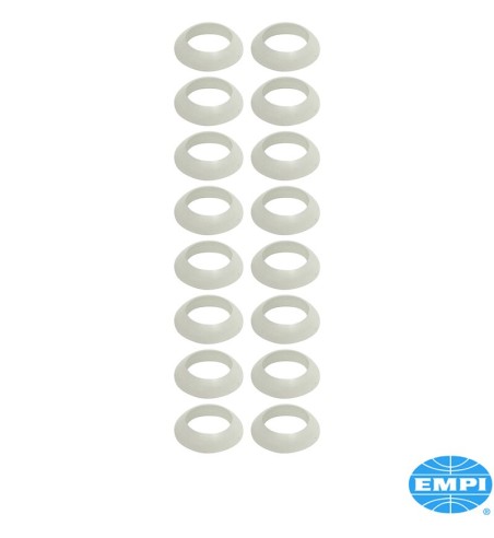 Silicone seal set for push rod tube, 19.8 mm set, 16 pieces