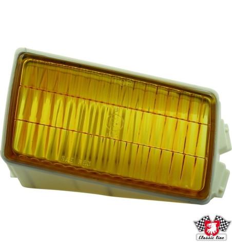 Lens for fog lamp, yellow, left