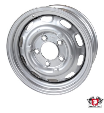 Painted steel wheel, silvergrey, 6x15", 5 holes, ET36, OE design