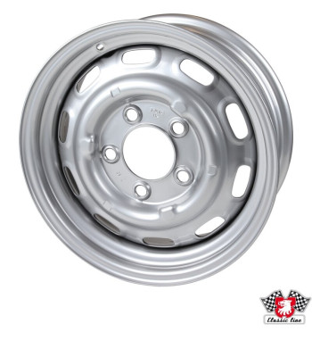 Painted steel wheel, silvergrey, 6x15", 5 holes, ET36, OE design