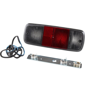 Lampa tylna z czerwonym/przydymionym szkło, lewa/prawa, bez znaku E, Brazylia
