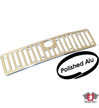 Ventilation grille, polished aluminium, front