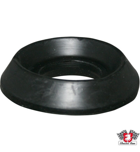 Rubber mount for strut bearing