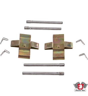 Brake pad hardware kit for "S-caliper", front