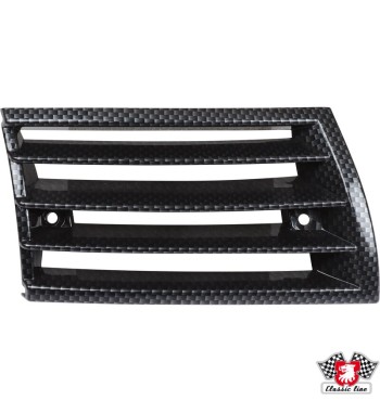 Front grille, plastic, carbon look, right