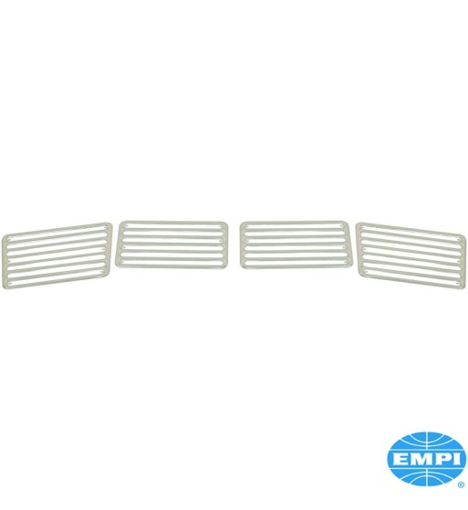Ventilation grille set for engine lid, aluminium, 4 pieces Ventilation grille set for engine lid, aluminium, 4 pieces