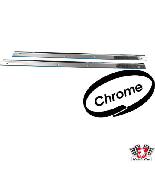 Door sill cover set, chrome, 2 pieces Door sill cover set, chrome, 2 pieces