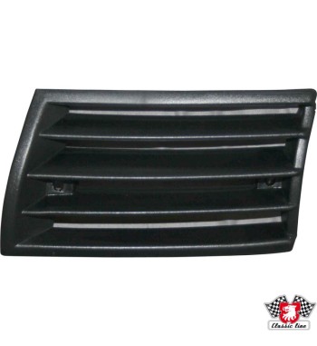 Front grille, plastic, black, left